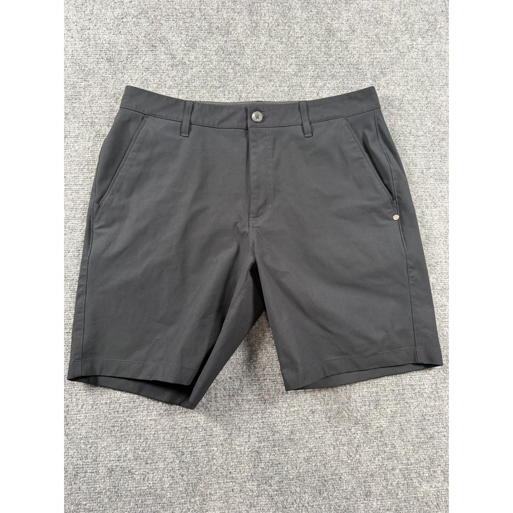 Vuori Meta Shorts Mens 33 Black Performance Golf Activewear V379